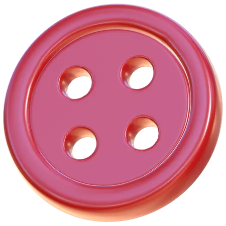 Sewing Button  3D Icon