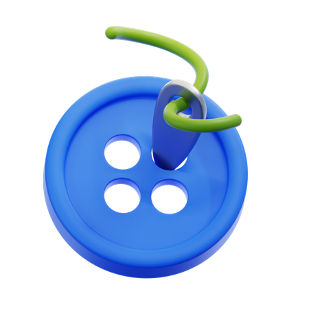 Sewing Button  3D Icon