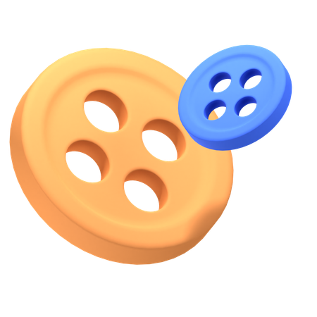 Sewing Buttons  3D Icon