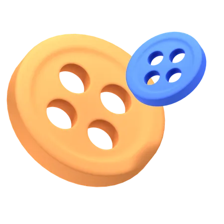 Sewing Buttons  3D Icon