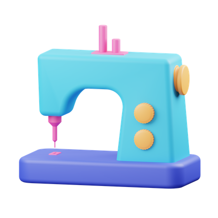 Sewing Machine  3D Illustration