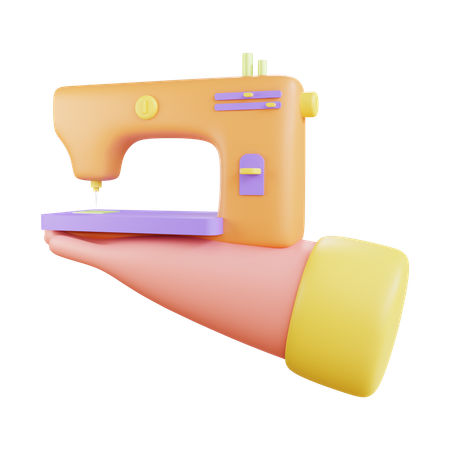 Sewing Machine  3D Illustration