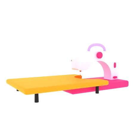 Sewing machine 3D Illustration