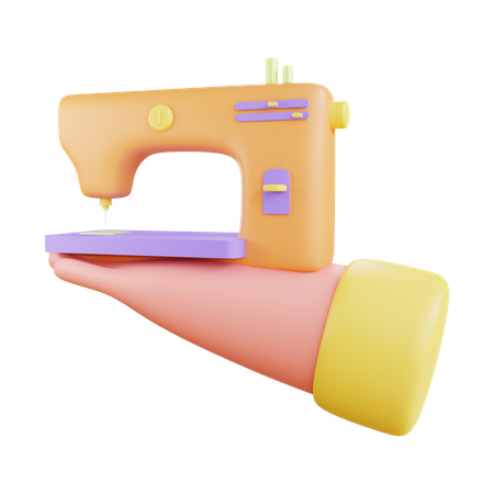 Sewing Machine 3D Illustration