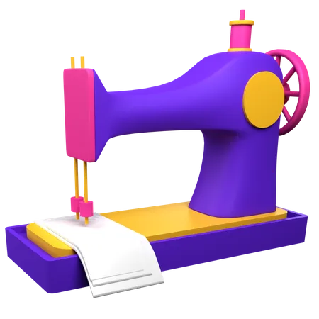 3 D Illustration Sewing Machine Object 3D Icon