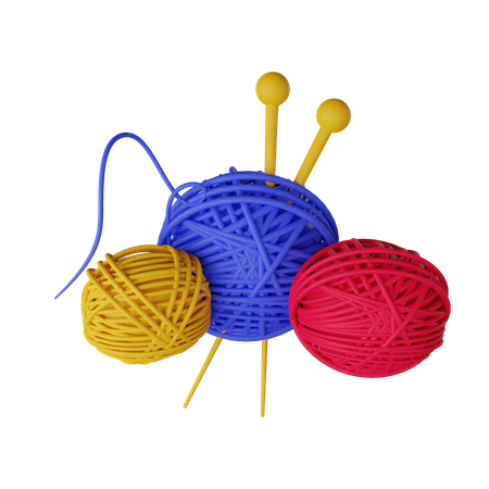 Sewing Wool Yarn  3D Icon