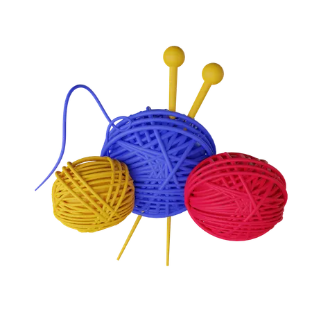 Sewing Wool Yarn  3D Icon