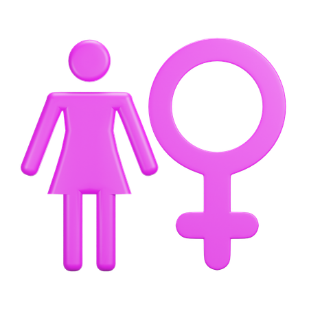 Sexe féminin  3D Icon