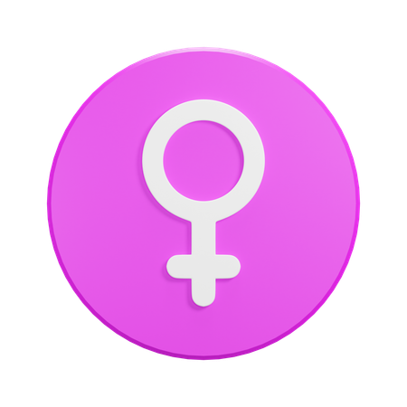 Sexe féminin  3D Icon