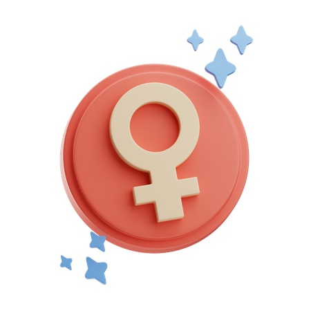 Sexe féminin  3D Icon