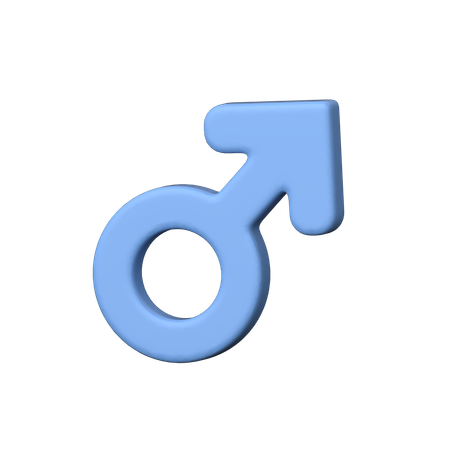 Sexe masculin  3D Icon