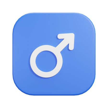 Sexe masculin  3D Icon