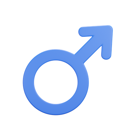 Sexe masculin  3D Icon