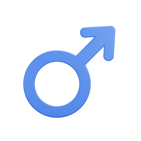 Sexe masculin  3D Icon