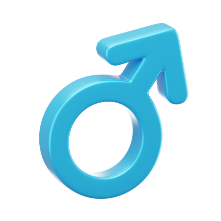 Sexe masculin  3D Icon