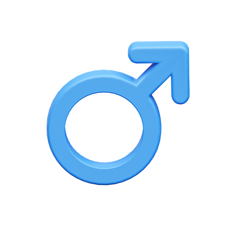 Sexe masculin  3D Icon