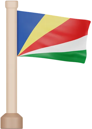 Seychellen Flagge  3D Icon