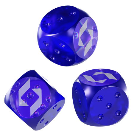 Sfp Glass Dice Crypto  3D Icon