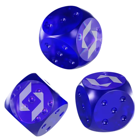 Sfp Glass Dice Crypto  3D Icon