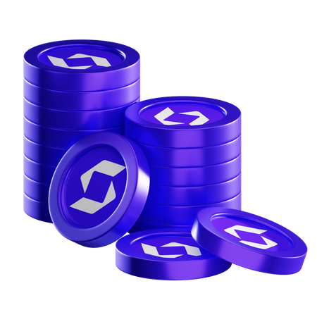 Piles de pièces sfp  3D Icon