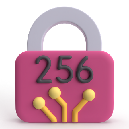 SHA 256  3D Icon