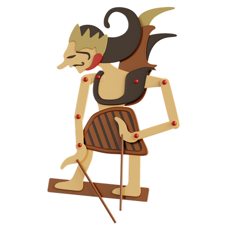 Shadow Puppet (Wayang)  3D Icon