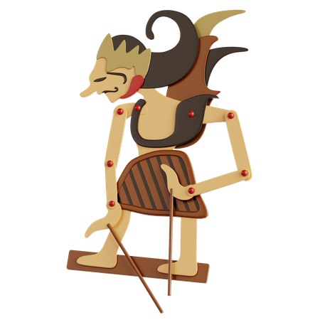 Shadow Puppet (Wayang)  3D Icon