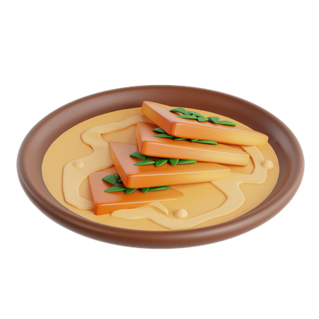 Shahi Tukda  3D Icon