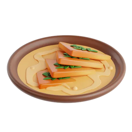 Shahi Tukda  3D Icon