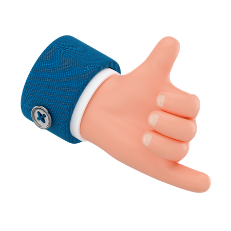 Geste de la main shaka  3D Icon