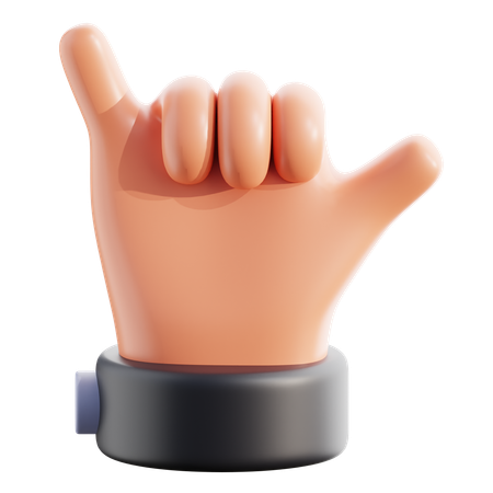 Shaka Hand Gesture  3D Icon