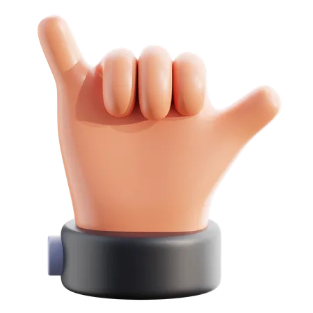 Shaka Hand Gesture 3 D 3D Icon