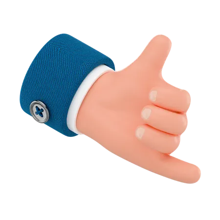Shaka Hand Gesture  3D Icon
