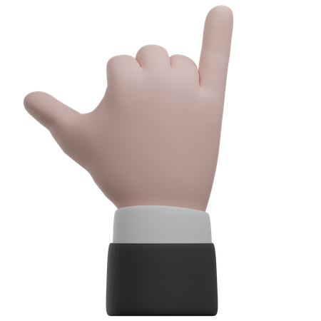 Shaka Hand Gestures 3D Icon