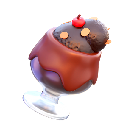 Batido de chocolate  3D Icon