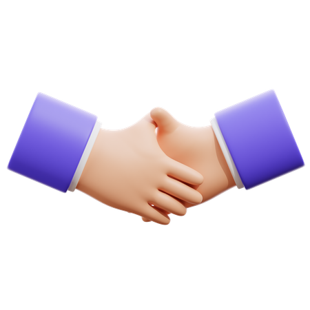 Shake hand Hand Gesture  3D Icon