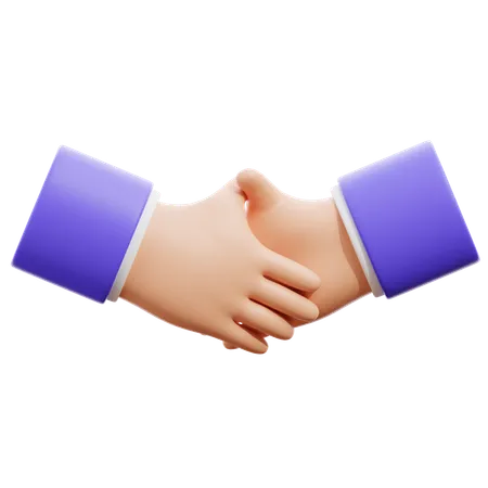 Shake hand Hand Gesture  3D Icon