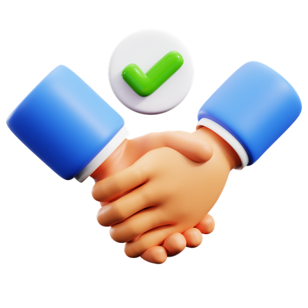 Shake Hand Gestures  3D Icon