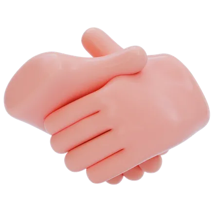 Shake Of Hands Hand Gesture  3D Icon