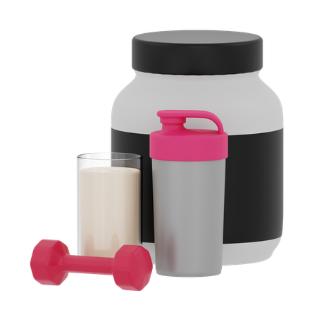 Shake protéiné  3D Icon
