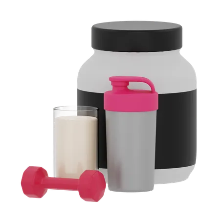 Shake protéiné  3D Icon