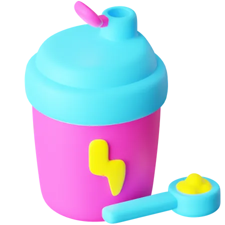 Shake protéiné  3D Icon