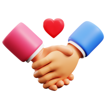 Shakehand Hand Gestures  3D Icon