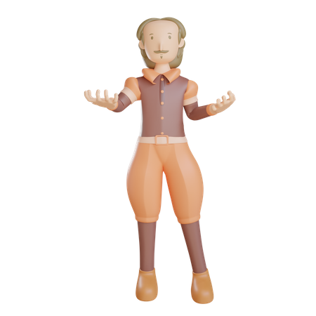 Shakespeare présente  3D Illustration