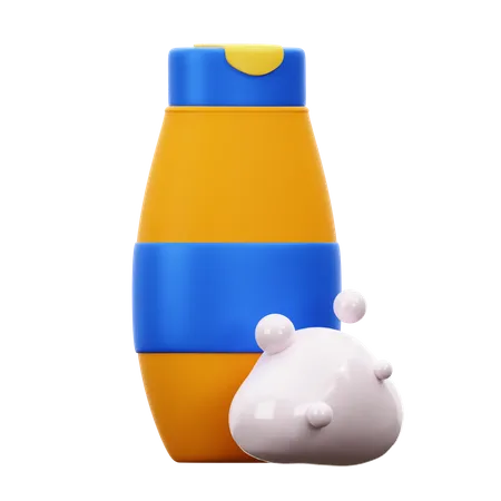Shampoo Bottle  3D Illustration