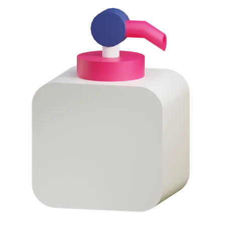 3 D Shampoo Illustration On A Transparent Background 3D Icon