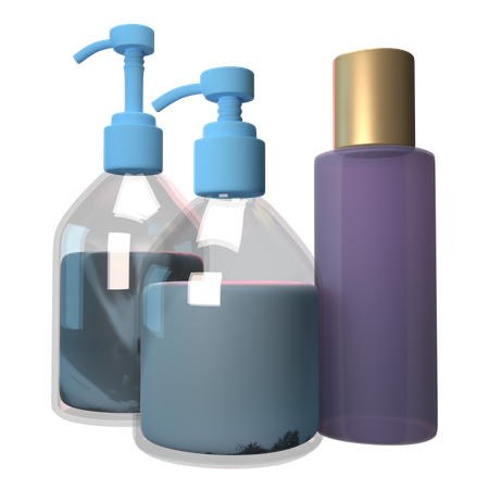 Shampoo Bottles  3D Icon