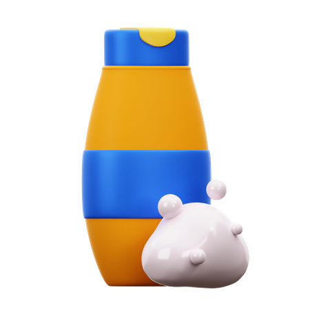 Shampoo-Flasche  3D Illustration