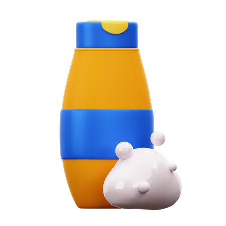 Shampoo-Flasche  3D Illustration