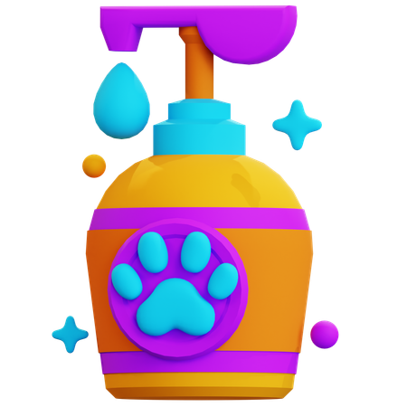 Shampoo para animais de estimação  3D Icon